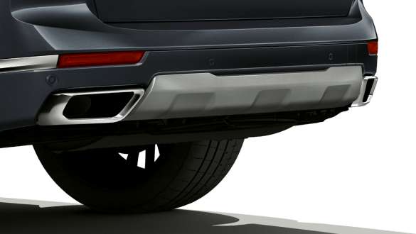 M sport exhaust system Close-up of zje M sport exhaust system
